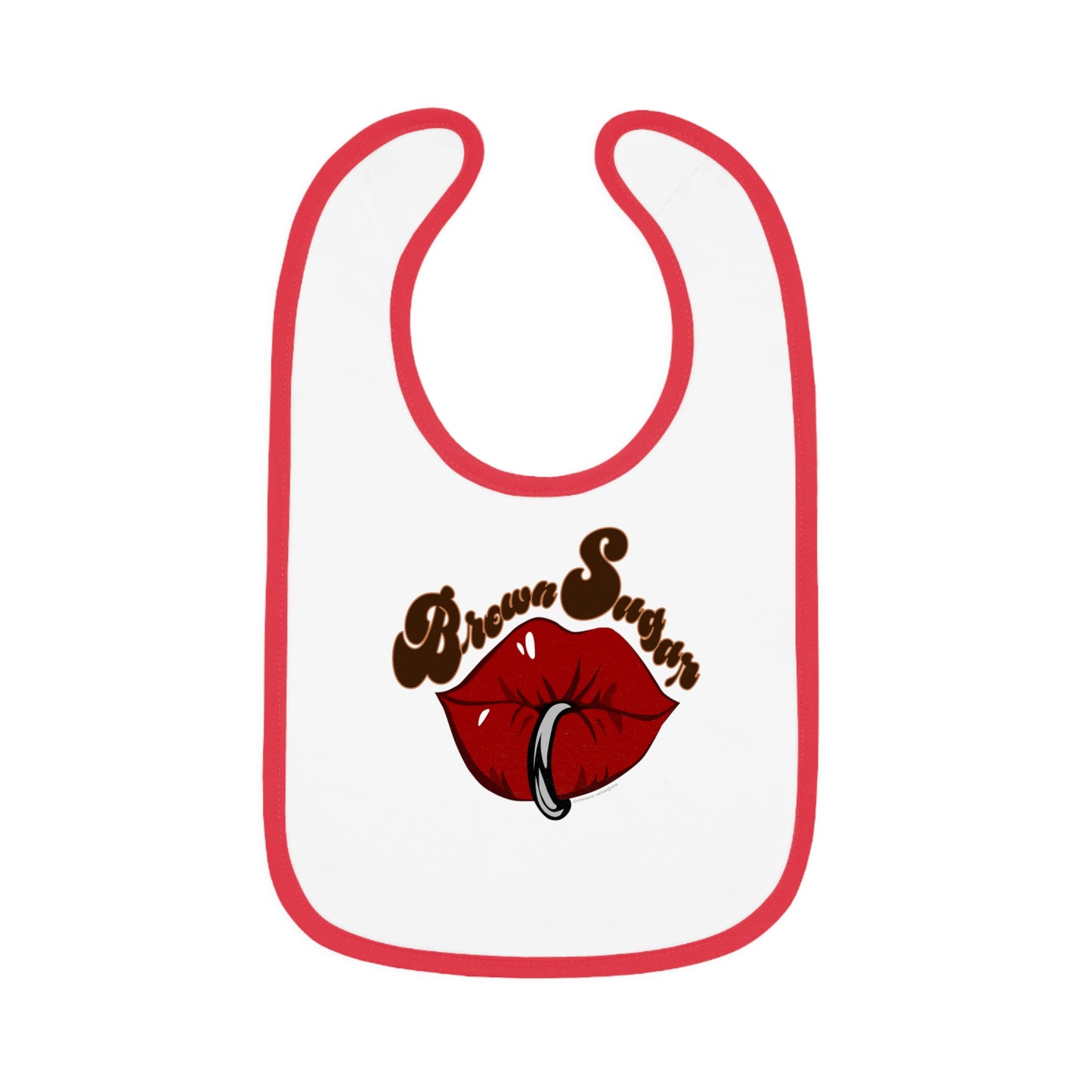 Baby Contrast Trim Jersey Bib