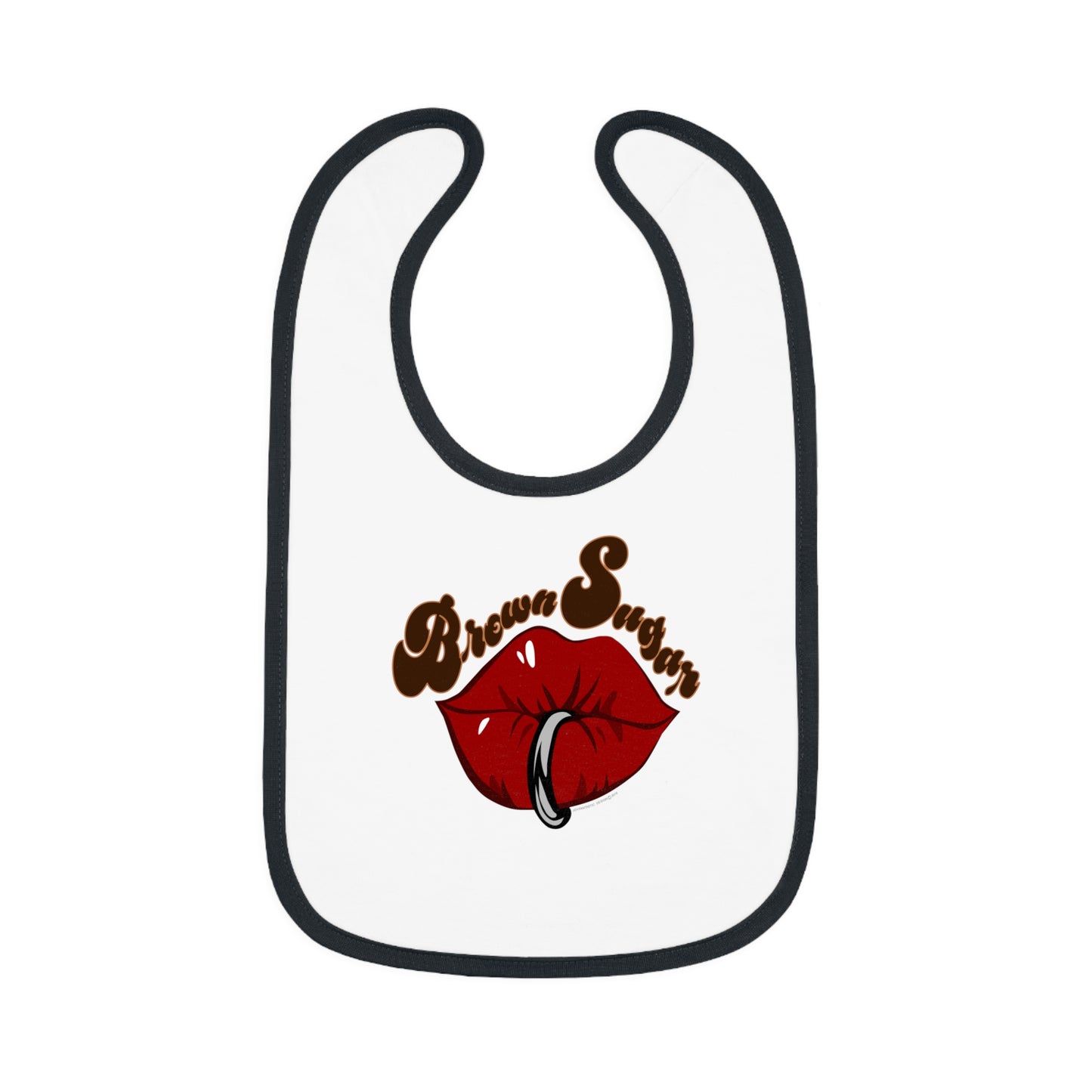 Baby Contrast Trim Jersey Bib