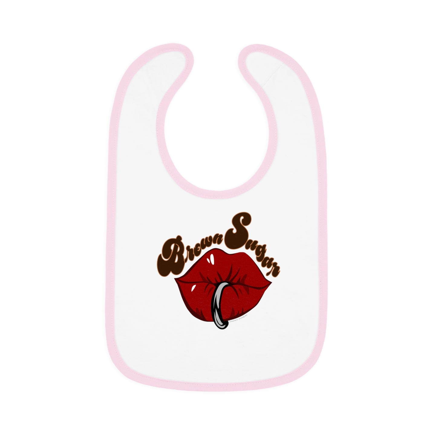 Baby Contrast Trim Jersey Bib