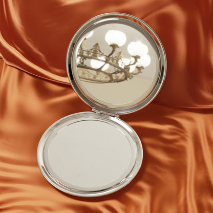 Pink Snakeskin Design Compact Mirror